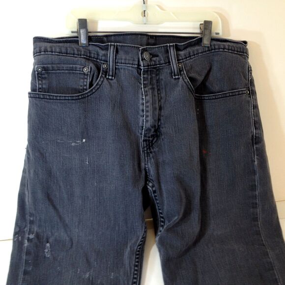 Vintage Mens Levi Strauss & Co 559 Relaxed Fit Red Tab Jeans Tag Sz 34x32 Black - Picture 3 of 12